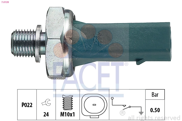 Sensor de pressão de óleo Volkswagen Jetta VI 162, 163, AV3, AV2, AY2, AY3