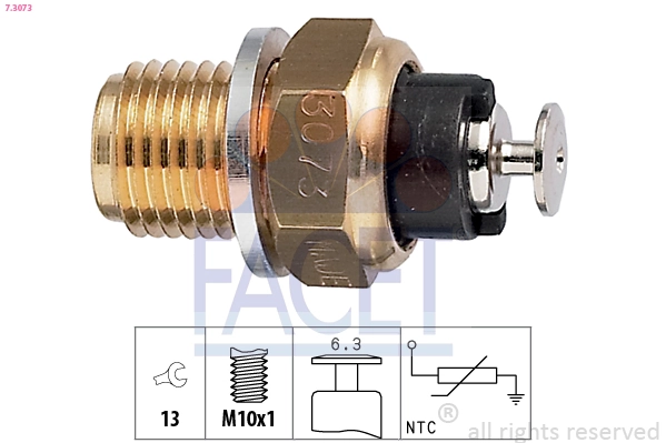 Sensor de temperatura do fluido de esfriamento Audi 80 B1 82