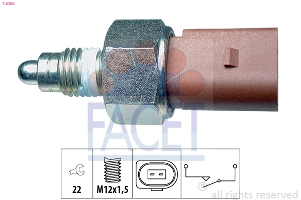  Sensor de ativação das luzes de marcha à ré Audi A3 Sportback hatchback (8PA) (2004 - 2015) Sportback
