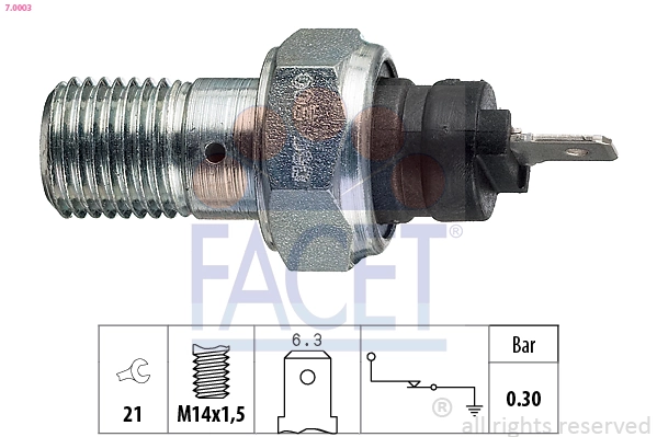 K04446616 Fiat/Alfa/Lancia Sensor de pressão de óleo