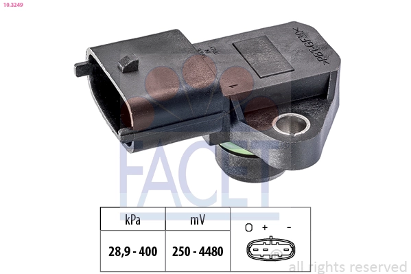 Sensor de pressão no coletor de admissão, MAP AND 42133018