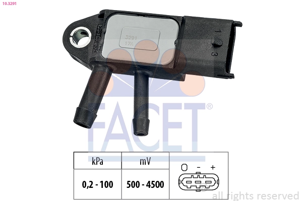 Compre 0261230579 VAG Sensor de pressão dos gases de escape