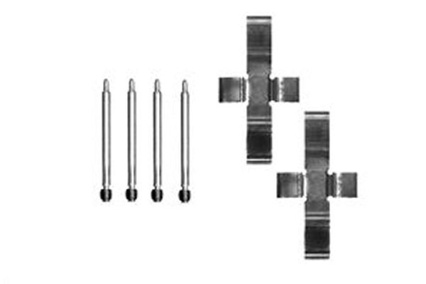 Kit de molas de fixação de sapatas de disco dianteiras para Mercedes E  W123