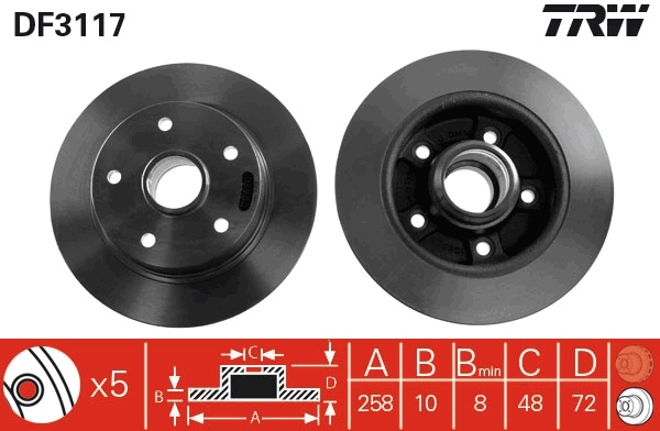 Compre Disco do freio traseiro Mazda 626 3