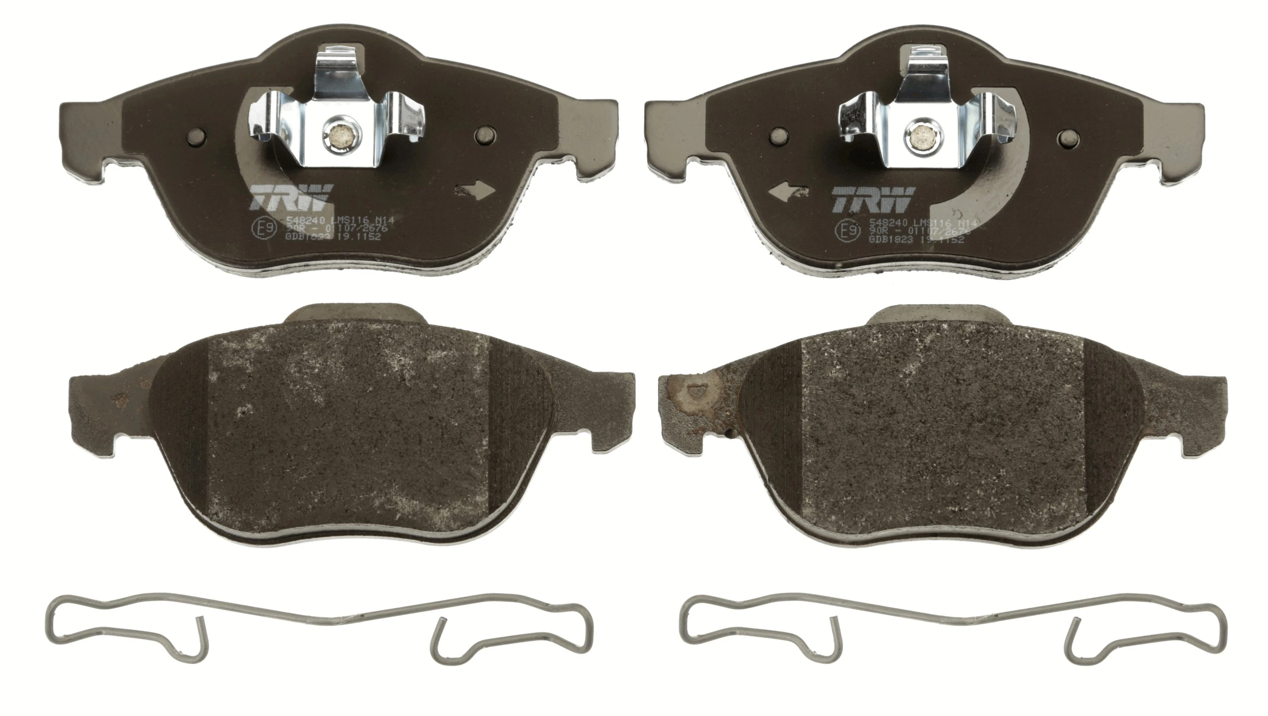 Sapatas do freio dianteiras de disco DP68026 Brembo