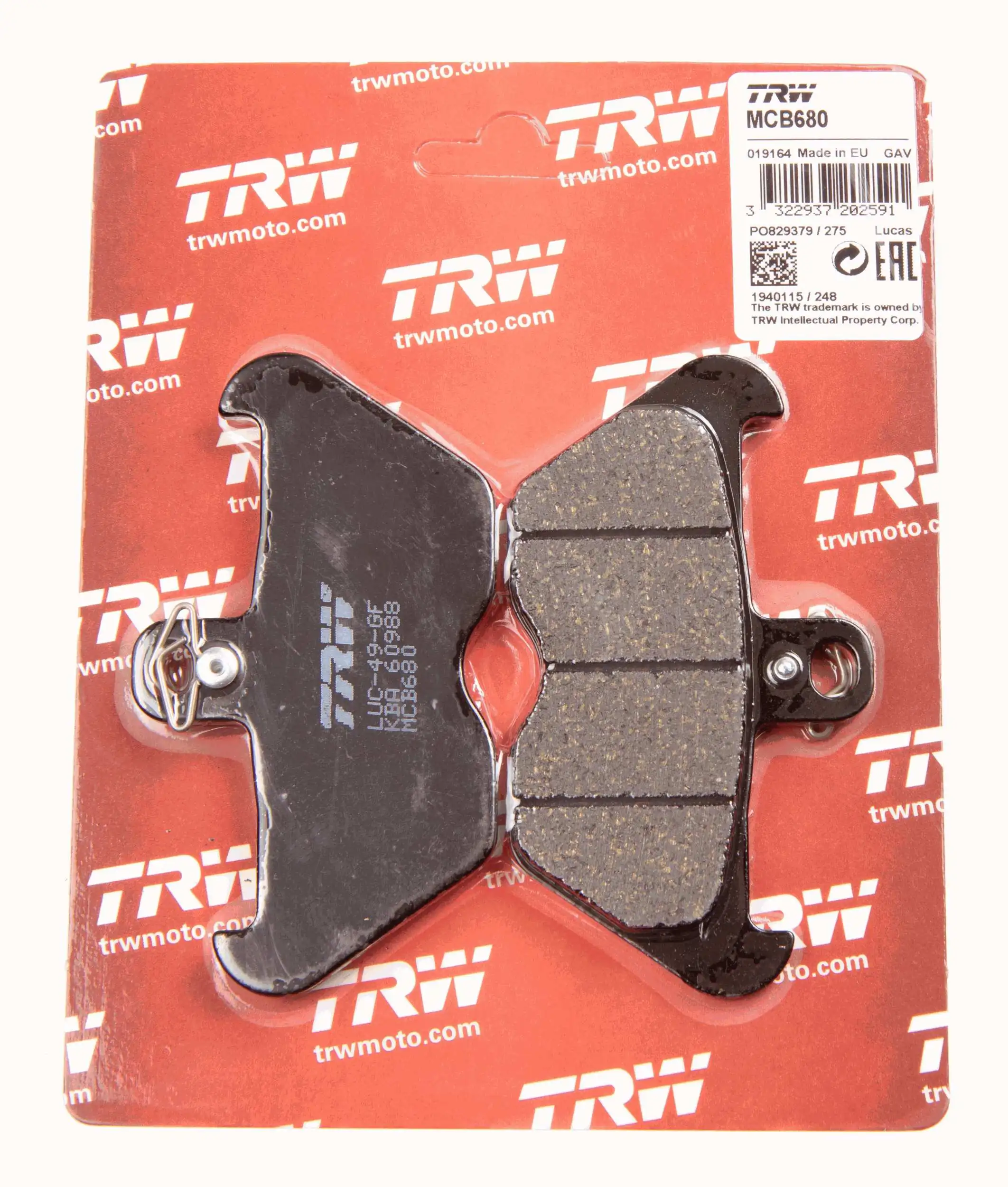 34117663764 BMW Sapatas do freio dianteiras de disco