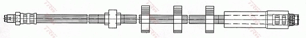  Mangueira do freio dianteira Peugeot 406 sedan (8B) (1995 - 2004) 