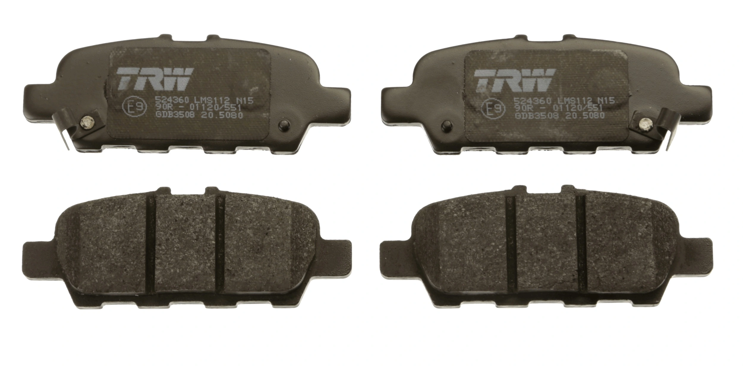 GDB3508 TRW Sapatas do freio traseiras de disco