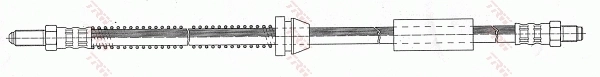 PHC105 TRW Mangueira do freio dianteira