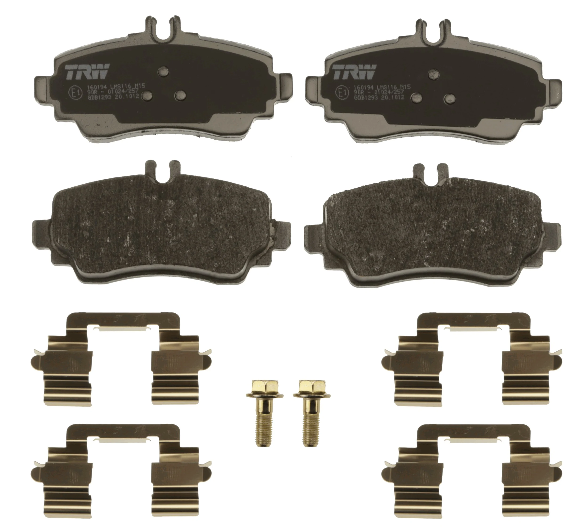  Sapatas do freio dianteiras de disco Mercedes A hatchback (W168) (1997 - 2004) 