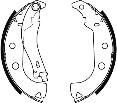 7081832 Fiat/Alfa/Lancia Sapatas do freio traseiras de tambor
