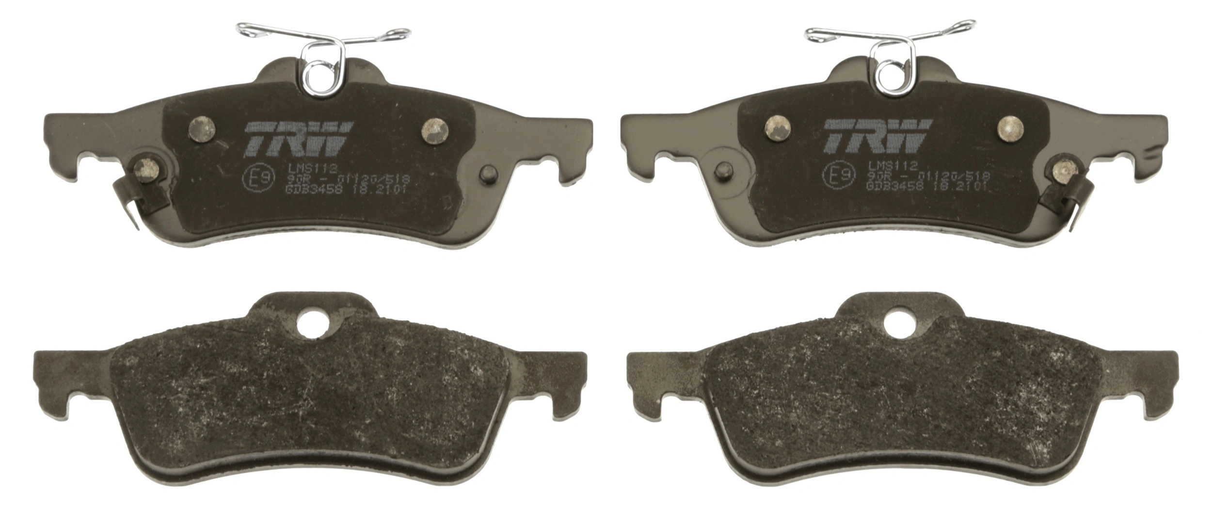 GDB3458 TRW Sapatas do freio traseiras de disco