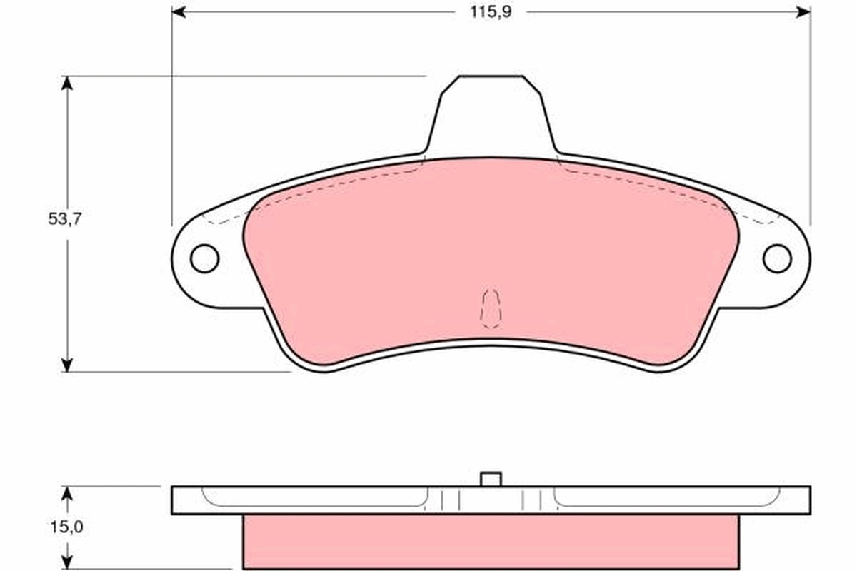  Sapatas do freio traseiras de disco Ford Mondeo II sedan (BFP) (1996 - 2000) II