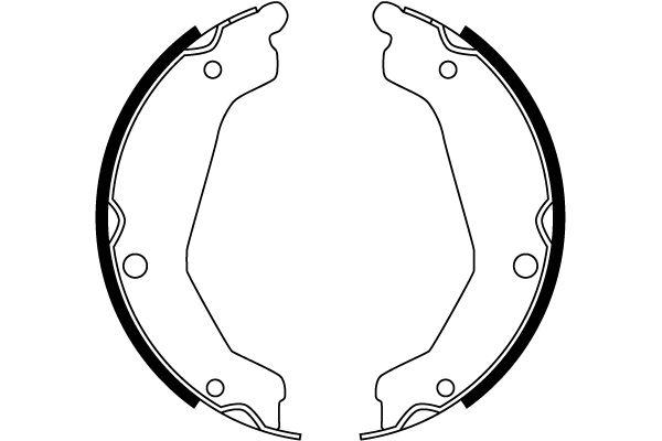  Sapatas do freio de estacionamento Hyundai Terracan SUV (HP) (2001 - 2006) 