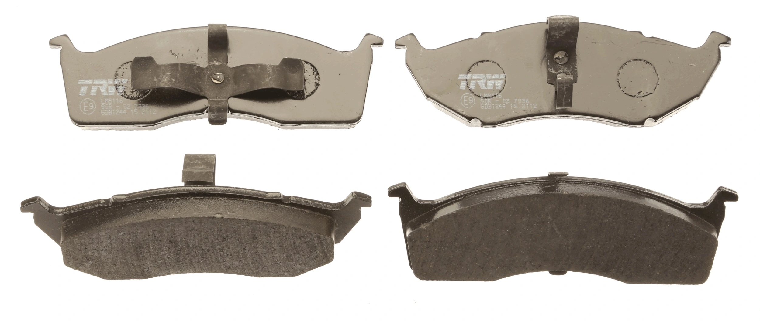 Sapatas do freio dianteiras de disco Chrysler Voyager II GS 