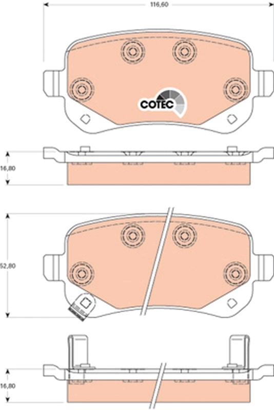 Compre K68044761AB Fiat/Alfa/Lancia Sapatas do freio traseiras de disco