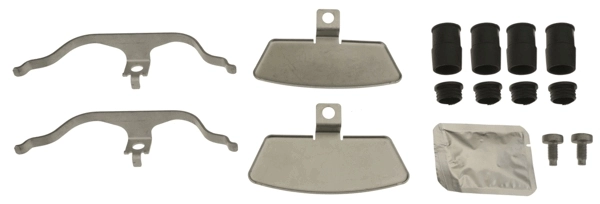 Kit de molas de fixação de sapatas de disco dianteiras para Audi A7 Sportback 4GA, 4GF