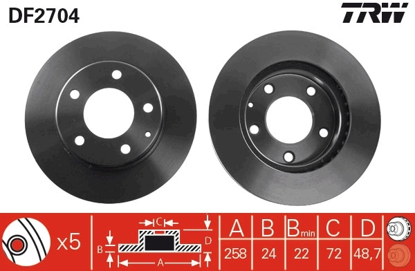 Disco do freio dianteiro Mazda 323 VI BJ ao melhor preço