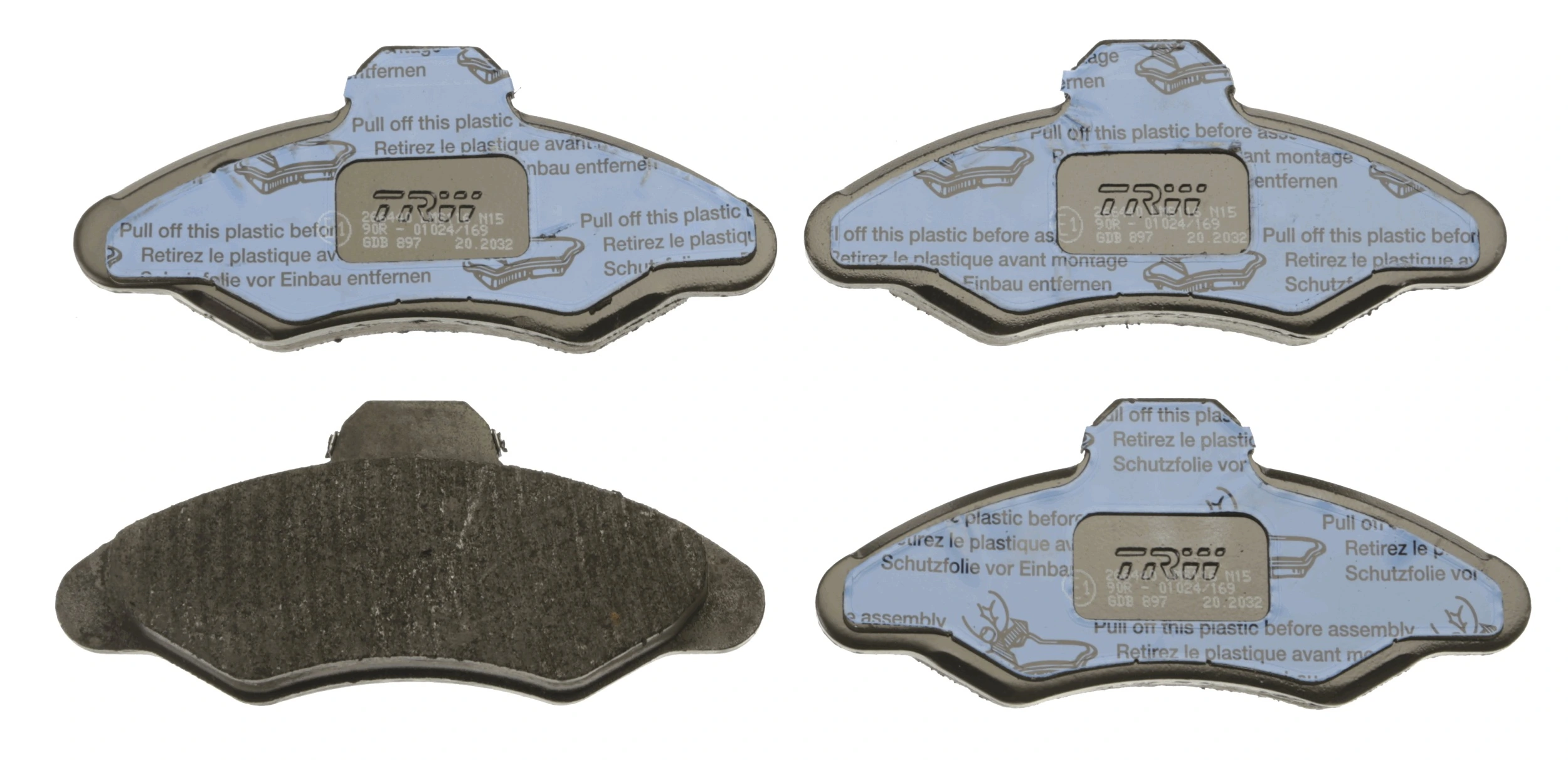 Compre DP24004 Brembo Sapatas do freio dianteiras de disco