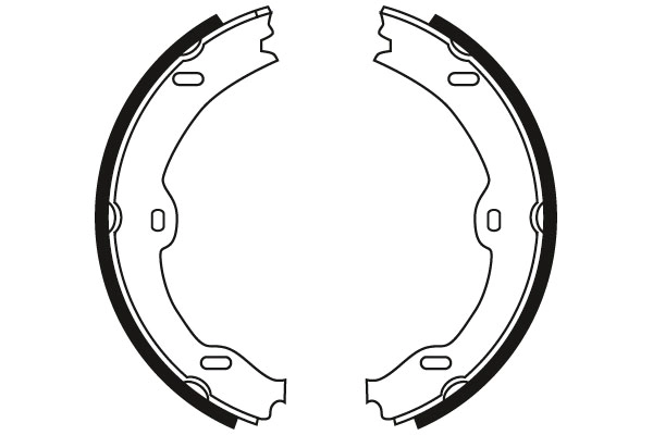  Sapatas do freio de estacionamento Mercedes S coupé (C216) (2006 - 2013) 