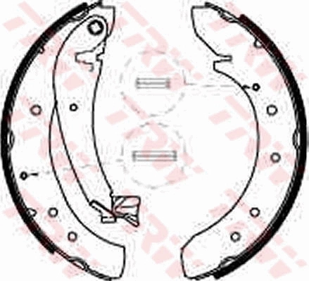 Compre 0009945884 Fiat/Alfa/Lancia Sapatas do freio traseiras de tambor