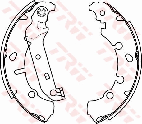  Sapatas do freio traseiras de tambor Mazda 2 I hatchback (DY) (2003 - 2007) I