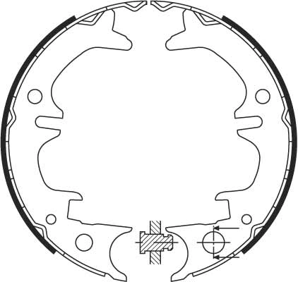 Sapatas do freio de estacionamento para Toyota Celica  T16