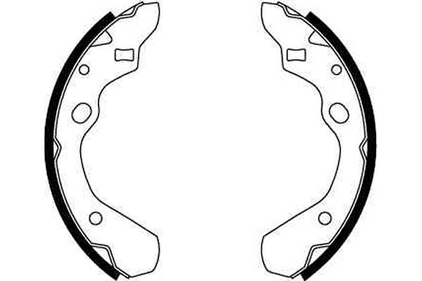 Compre AA10026310 Hyundai/Kia Sapatas do freio traseiras de tambor