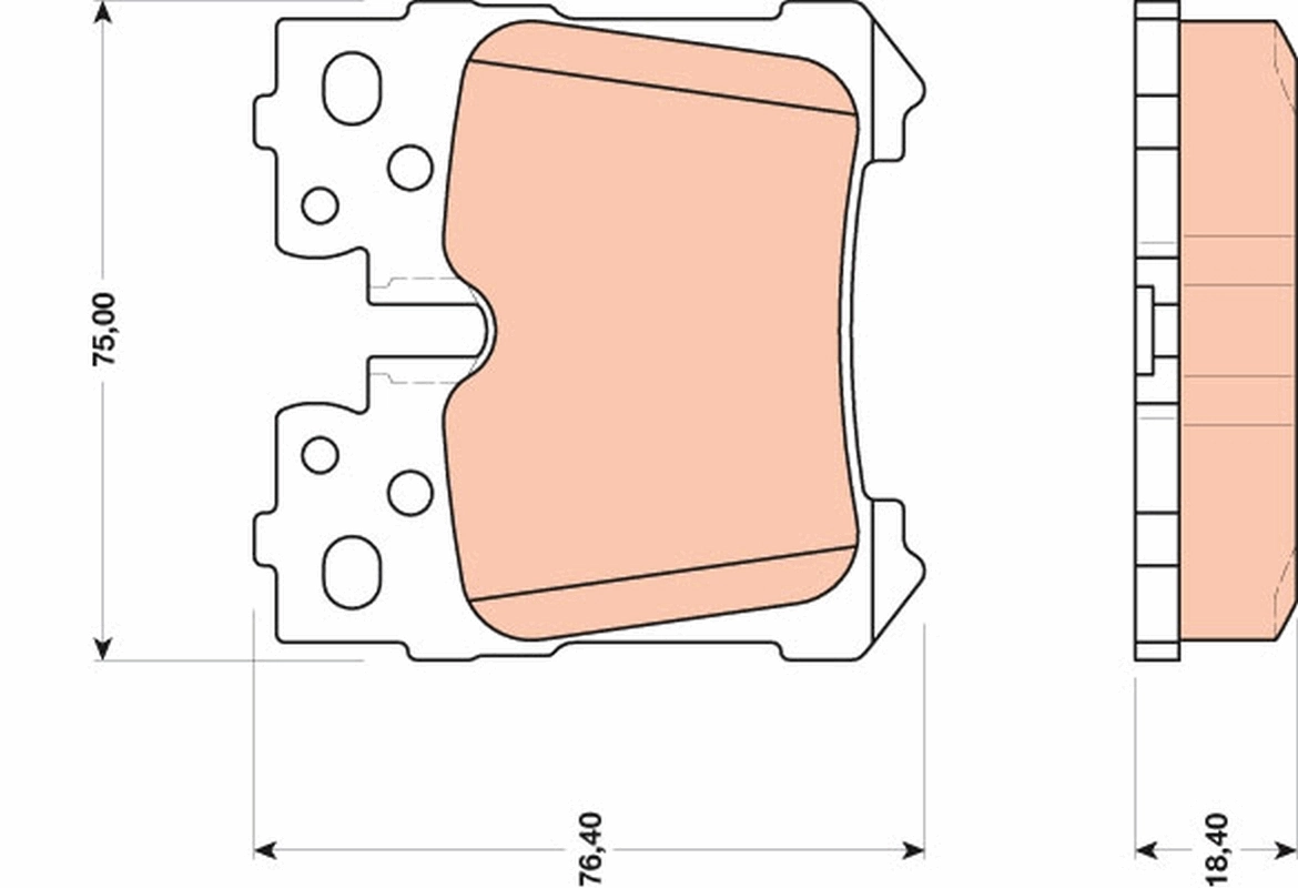  Sapatas do freio traseiras de disco Lexus LS 460/460L sedan (USF4) (2006 - 2026) 460/460L