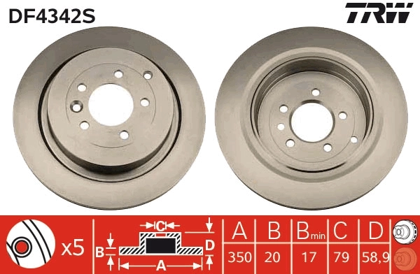 Disco do freio traseiro Land Rover Discovery IV L319 ao melhor preço