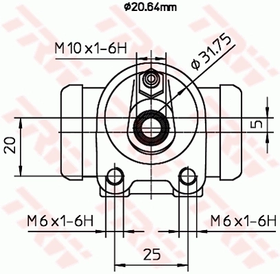 Cilindro traseiro do freio de rodas de trabalho Peugeot/Citroen 95659668 preço, a partir de 6,37 USD