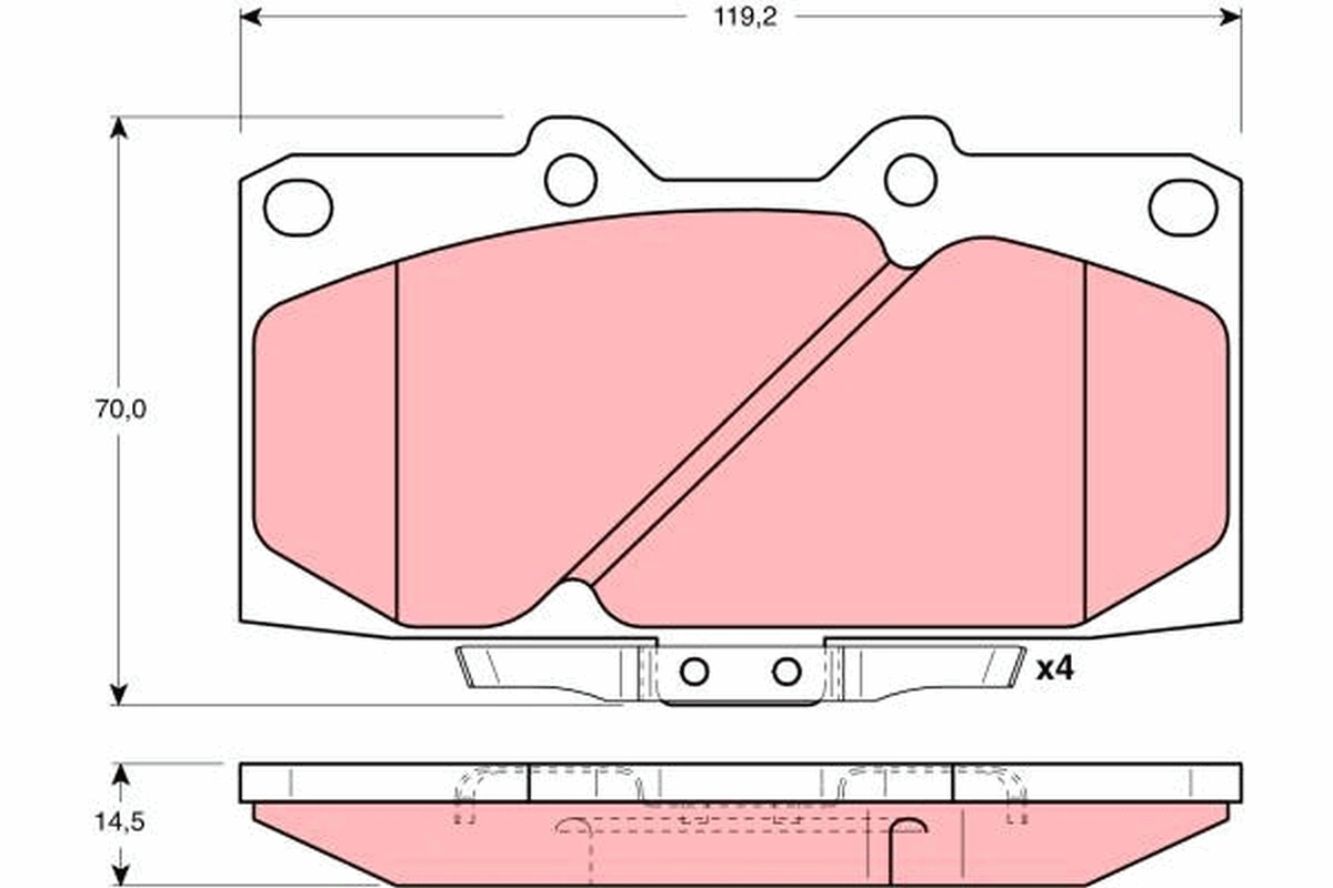 Compre 4106021U90 Nissan/Infiniti Sapatas do freio dianteiras de disco