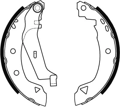 Sapatas do freio traseiras de tambor Brembo S23509 preço, a partir de 33,73 USD