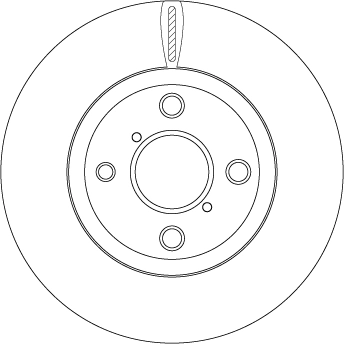 Disco do freio dianteiro Toyota Yaris P13
