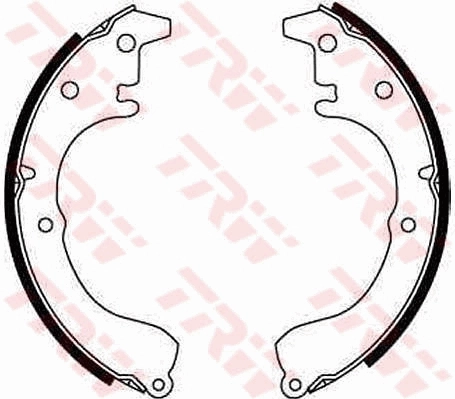 0449512010 Toyota Sapatas do freio traseiras de tambor