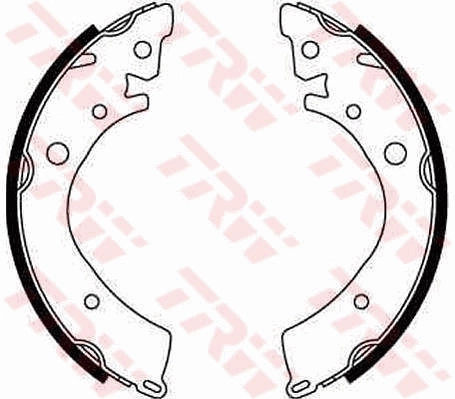 Compre T2511010 Toko cars Sapatas do freio traseiras de tambor