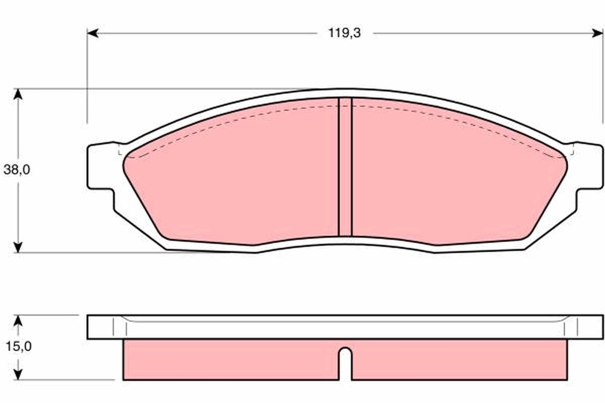  Sapatas do freio dianteiras de disco Suzuki Alto II hatchback (EC) (1986 - 1993) II