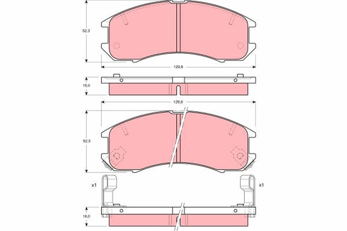 Compre Sapatas do freio dianteiras de disco Mazda 626 3