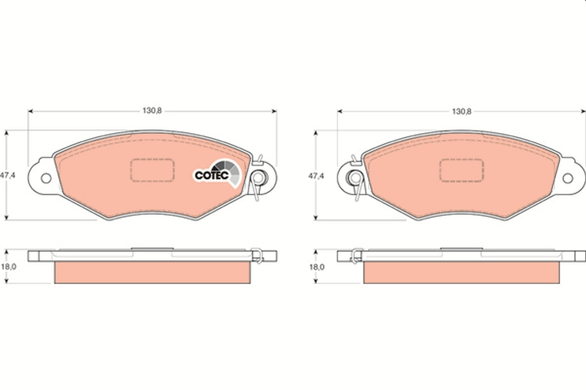 Sapatas do freio dianteiras de disco Brembo DP61041