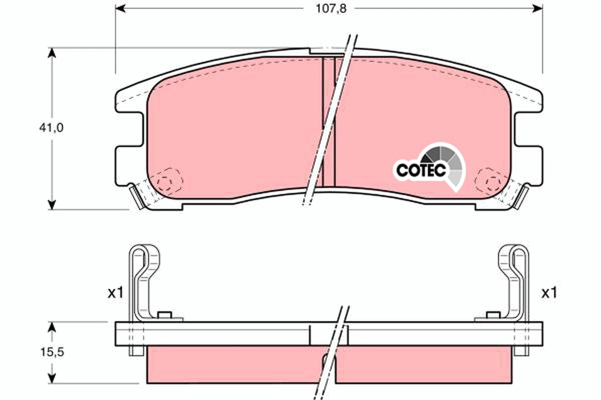 Sapatas do freio traseiras de disco Mitsubishi Galant VII E5A, E7A, E8A ao melhor preço