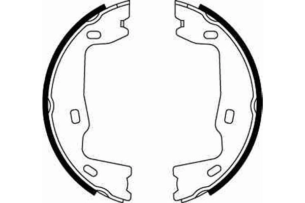Compre Sapatas do freio de estacionamento Opel Astra 