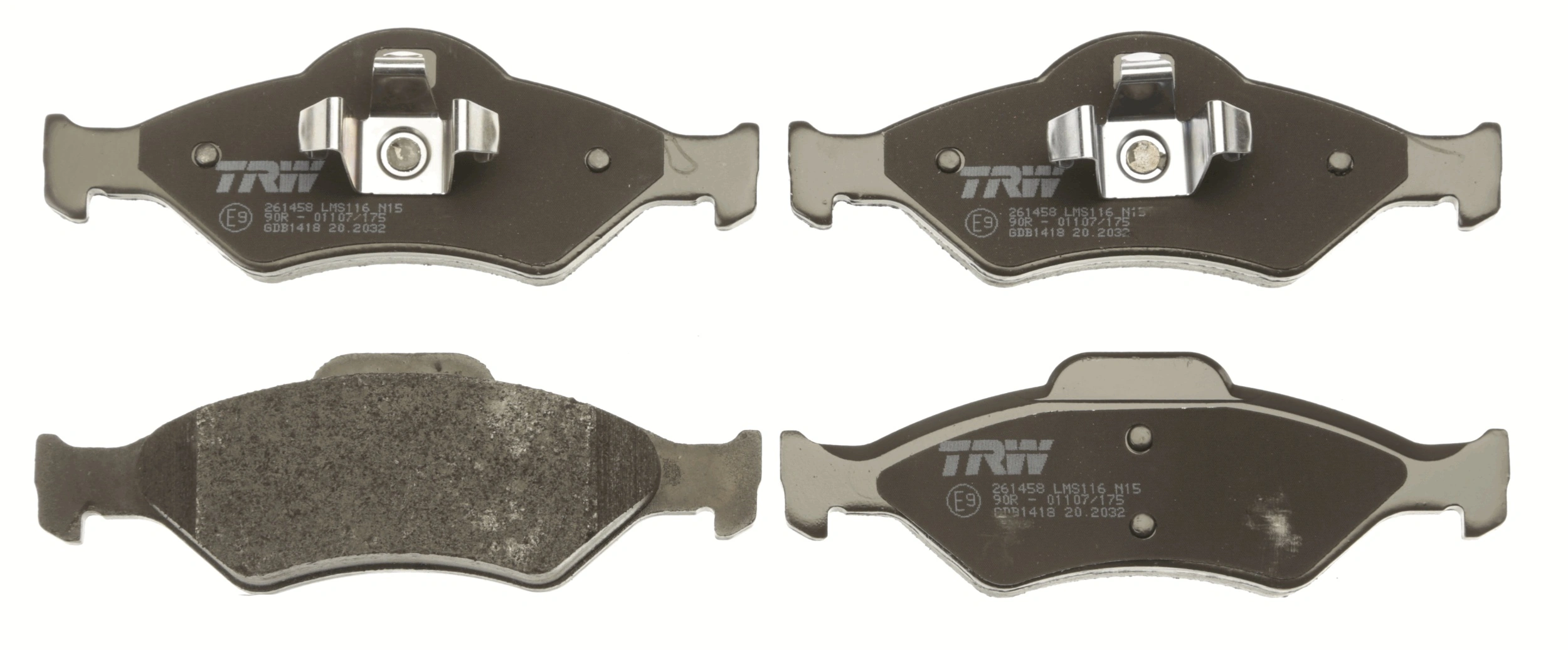 Sapatas do freio dianteiras de disco Ford Fiesta Mk3 GFJ