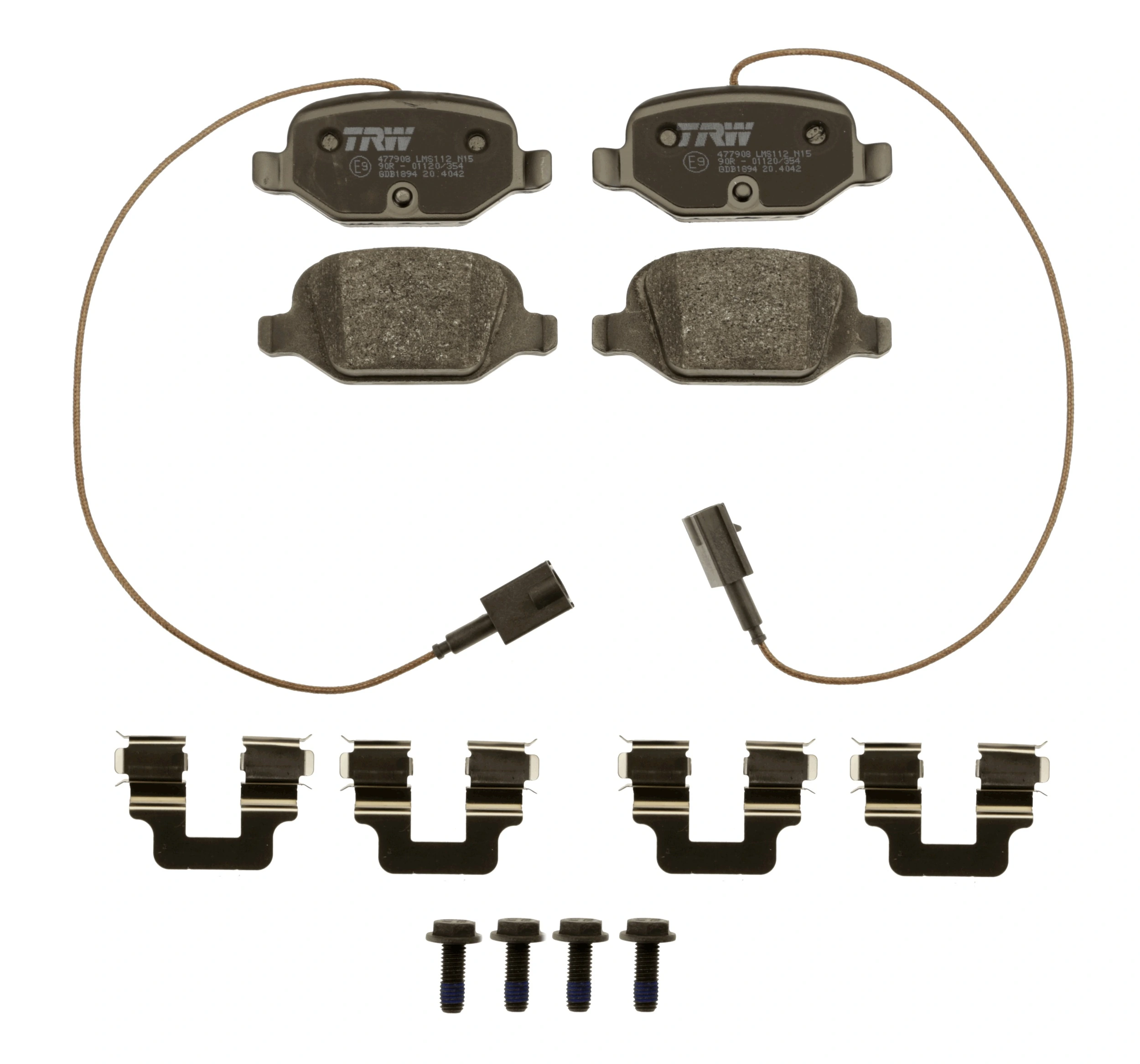 Compre 77367241 Chrysler Sapatas do freio dianteiras de disco