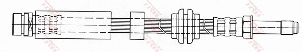  Mangueira do freio dianteira Ford Mondeo II sedan (BFP) (1996 - 2000) II