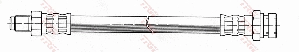  Mangueira do freio dianteira Mitsubishi L 300 сaixa (P0W, P1W) (1986 - 2008) 