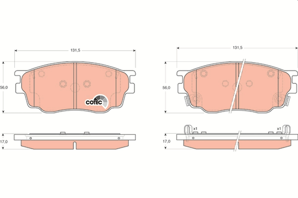 Sapatas do freio dianteiras de disco Mazda 323 VI BJ ao melhor preço