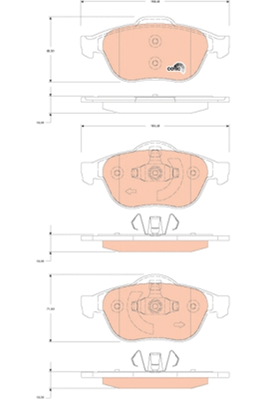 Compre DP68026 Brembo Sapatas do freio dianteiras de disco