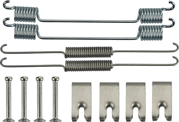 Kit de montagem das sapatas traseiras de tambor Fiat Palio  178DX