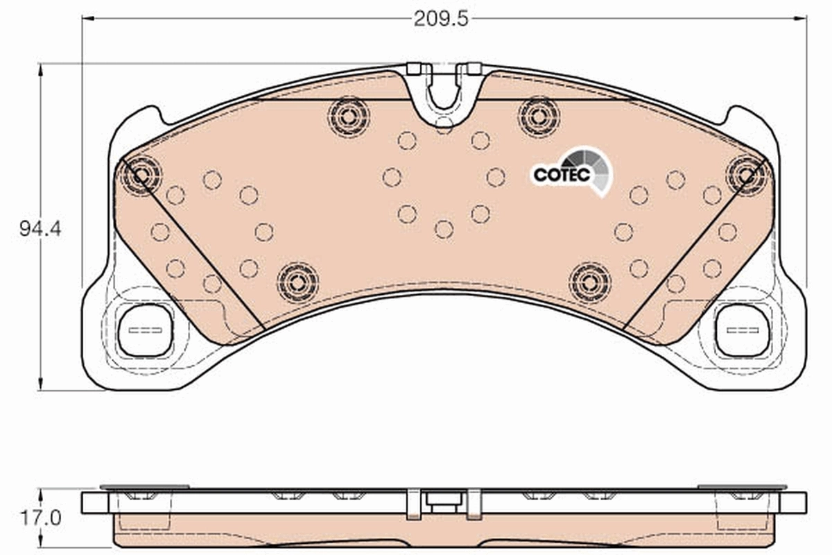 Compre 95B698151AS VAG Sapatas do freio dianteiras de disco