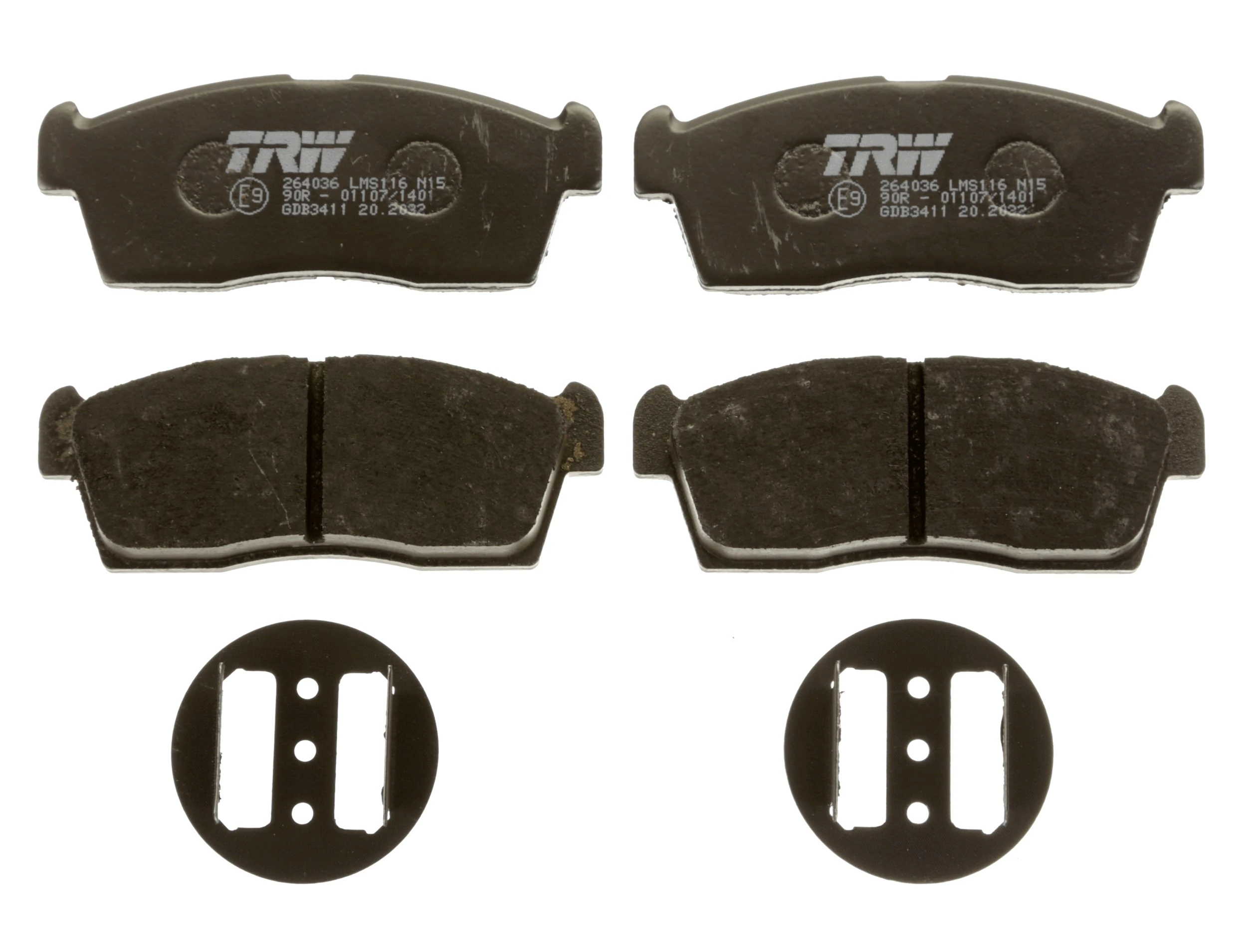 Sapatas do freio dianteiras de disco para Honda Civic III AL, AJ, AG, AH